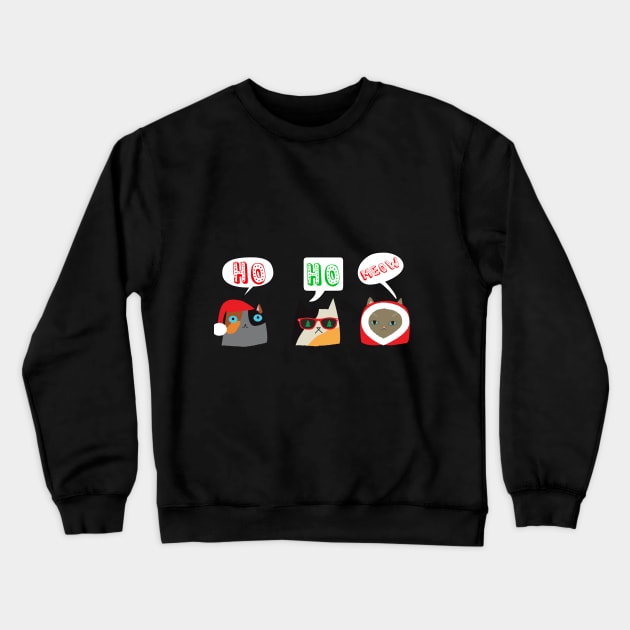 Christmas Cats Crewneck Sweatshirt by EmmaFifield